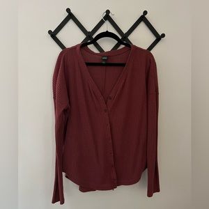 Waffle Long-sleeve Top